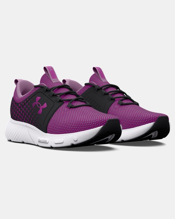 Women's UA Charged Decoy Running Shoes, Purple, pdpMainDesktop image number 3
